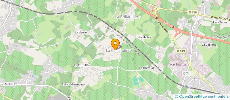 localisation de l'entreprise EARL AUDRAIN PERE ET FILS à LA HAIE-FOUASSIERE