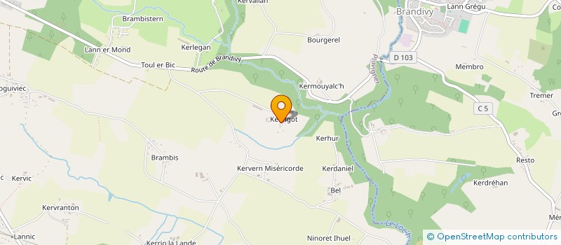 localisation de l'entreprise EARL AUDRAN à PLUVIGNER