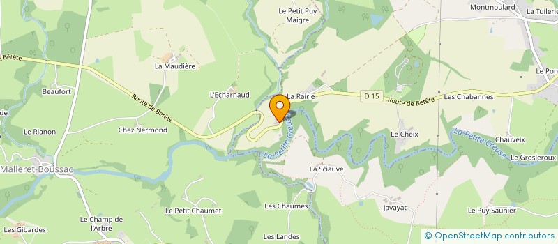 localisation de l'entreprise EARL AUTOUR  LAVAUFRANCHE