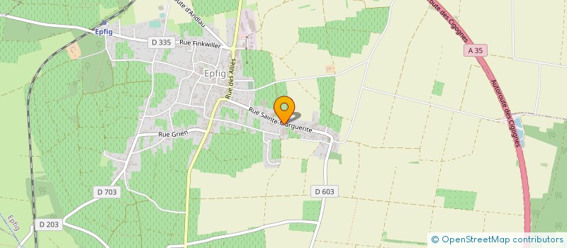 localisation de l'entreprise EARL AUX BRUYERES D ALSACE  EPFIG