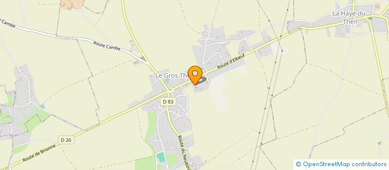 localisation de l'entreprise EARL AUX COUL'EURE DU CHEVAL à LE BOSC-DU-THEIL