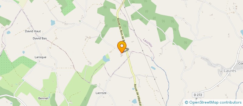 localisation de l'entreprise EARL AUZERAL  SAINT-EUTROPE-DE-BORN