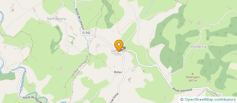 localisation de l'entreprise EARL AYCAGUERRIA  LOHITZUN-OYHERCQ