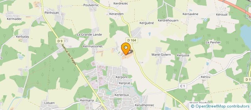 localisation de l'entreprise EARL BABIN  KERVIGNAC