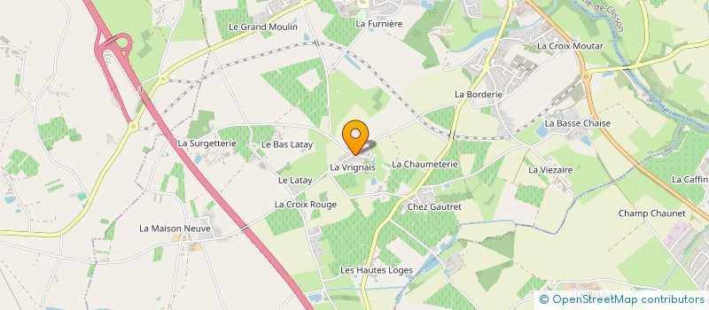 localisation de l'entreprise EARL BACHELIER à AIGREFEUILLE-SUR-MAINE