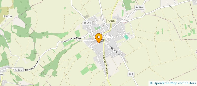 localisation de l'entreprise EARL BAFFALEUF à PLAUZAT