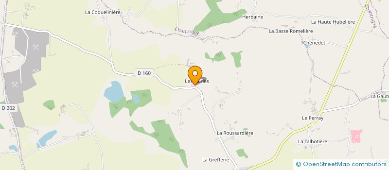 localisation de l'entreprise EARL BAGLIN-GRIVEL à MONTREUIL-POULAY