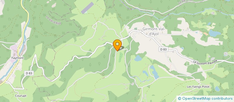 localisation de l'entreprise EARL BALANDIER BLUETS  GIRMONT-VAL-D'AJOL