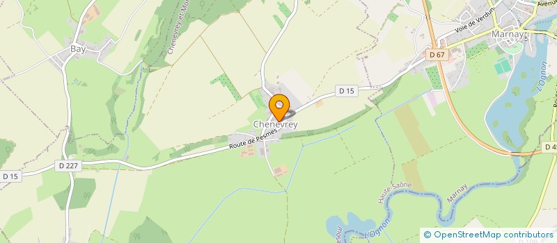 localisation de l'entreprise EARL BALLOT  CHENEVREY-ET-MOROGNE