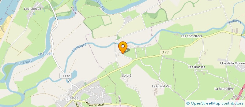 localisation de l'entreprise EARL BANCHEREAU  MOZE-SUR-LOUET