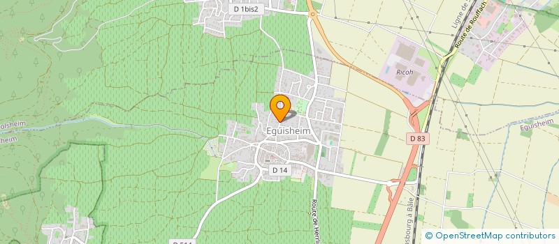 localisation de l'entreprise EARL BANNWARTH JEAN ET FILS  OBERMORSCHWIHR