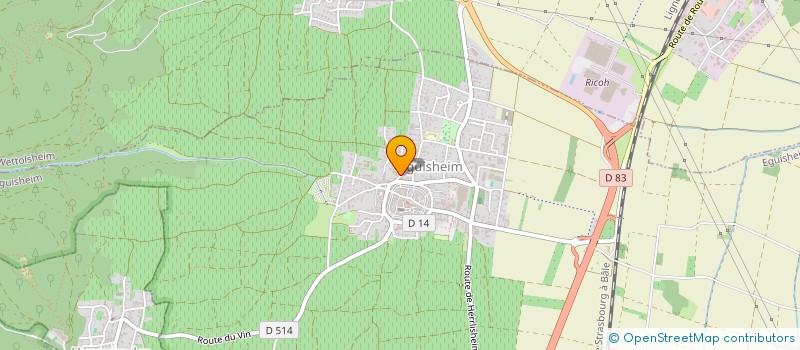 localisation de l'entreprise EARL BANNWARTH PIERRE  EGUISHEIM