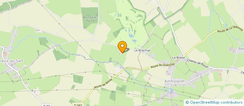localisation de l'entreprise EARL BANTEGNIE à PREUX-AU-SART