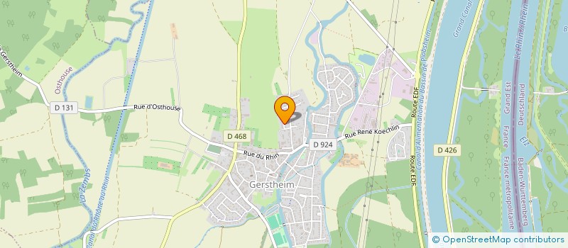 localisation de l'entreprise EARL BAPST  MATZENHEIM