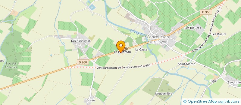 localisation de l'entreprise EARL BARANGER DOMAINE DE PINOREAU à DOUE-EN-ANJOU