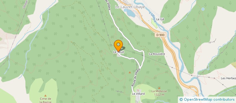 localisation de l'entreprise EARL BARNEAUD GUY ET FILS  UBAYE-SERRE-PONCON