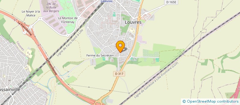 localisation de l'entreprise EARL BARON à LOUVRES