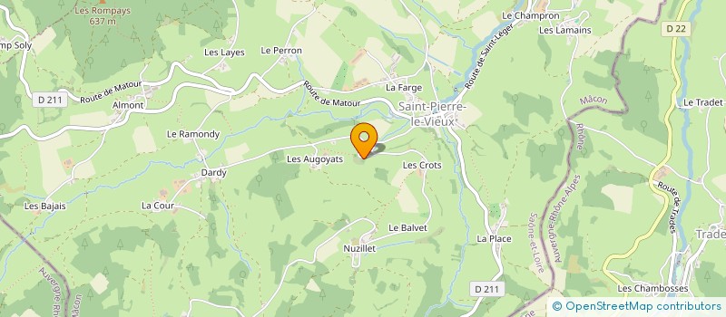 localisation de l'entreprise EARL BARRAUD ALEX à LA CHAPELLE-DU-MONT-DE-FRANCE