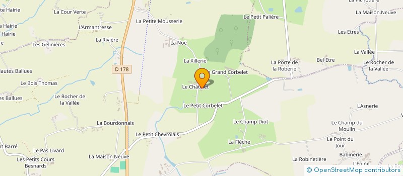 localisation de l'entreprise EARL BARRE à MOUTIERS