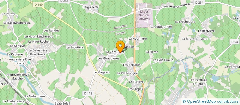 localisation de l'entreprise EARL BARREAU J. MICHEL & J. PHILIPPE à GORGES