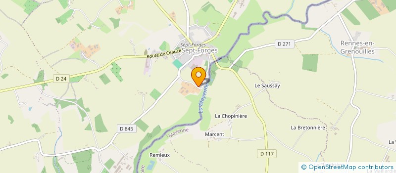 localisation de l'entreprise EARL BARROCHE à JUVIGNY VAL D'ANDAINE