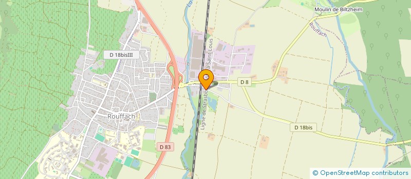 localisation de l'entreprise EARL BASS DANIEL  ROUFFACH