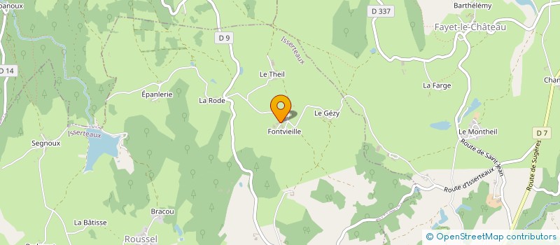 localisation de l'entreprise EARL BATISSON à ISSERTEAUX