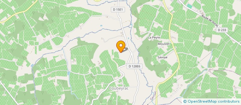 localisation de l'entreprise EARL BAYLE MORIN PENIC  COUBEYRAC