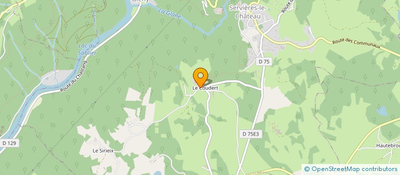 localisation de l'entreprise EARL BBLT à SERVIERES-LE-CHATEAU