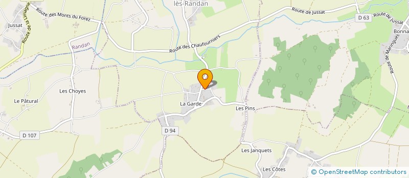 localisation de l'entreprise EARL BEAUDAN FABIEN à BEAUMONT-LES-RANDAN