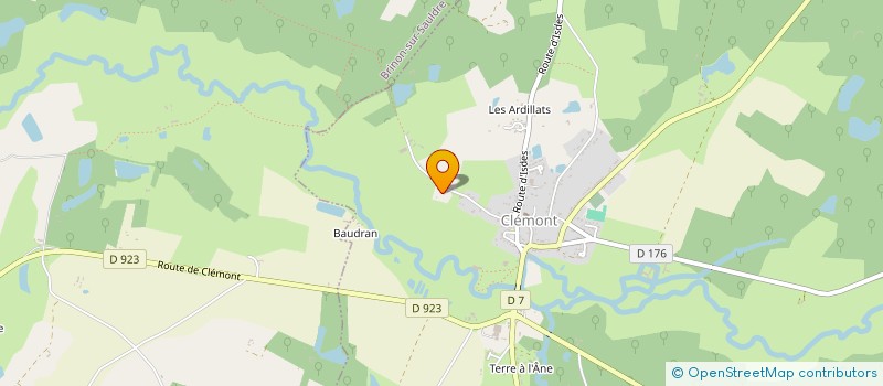 localisation de l'entreprise EARL BEAULANDE à CLEMONT