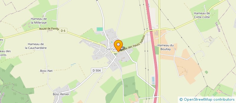 localisation de l'entreprise EARL BEAURAIN à SIERVILLE