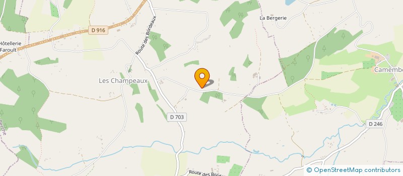 localisation de l'entreprise EARL BEAURUELLE à LES CHAMPEAUX