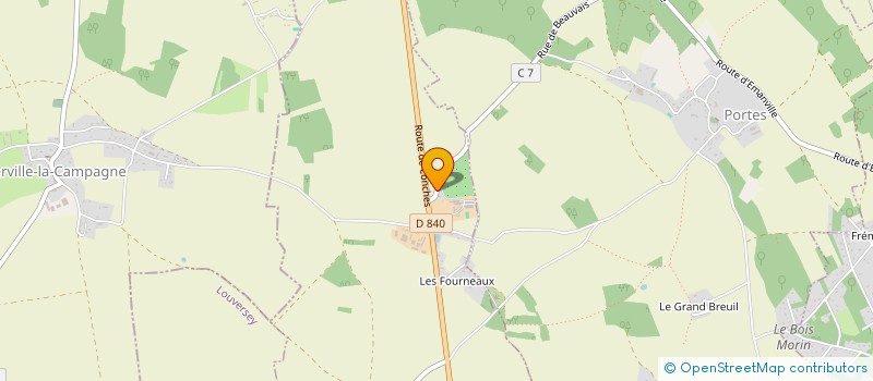 localisation de l'entreprise EARL BEAUVAIS  PORTES