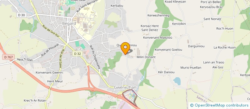 localisation de l'entreprise EARL BEAUVERGER GRAGLAN  BEGARD