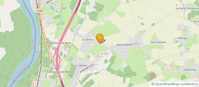 localisation de l'entreprise EARL BEAUVOIS JEAN-CLAUDE ET DENIS  COSNE-COURS-SUR-LOIRE