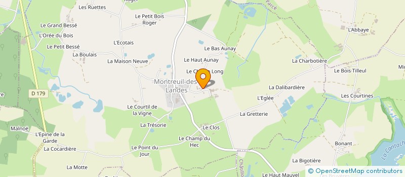 localisation de l'entreprise EARL BECASSE à CHATILLON-EN-VENDELAIS