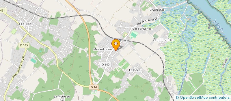 localisation de l'entreprise EARL BECAUD à CHAILLEVETTE