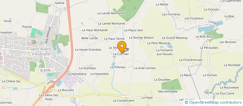 localisation de l'entreprise EARL BECHERIE  SAINT-MEDARD-SUR-ILLE