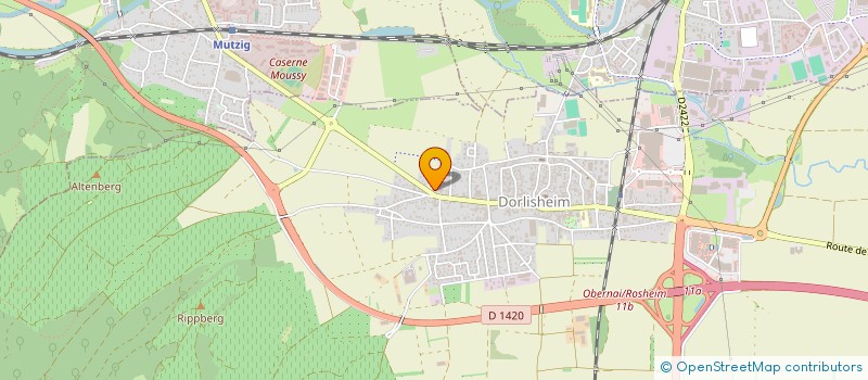 localisation de l'entreprise EARL BECHT PIERRE ET FREDERIC  DORLISHEIM