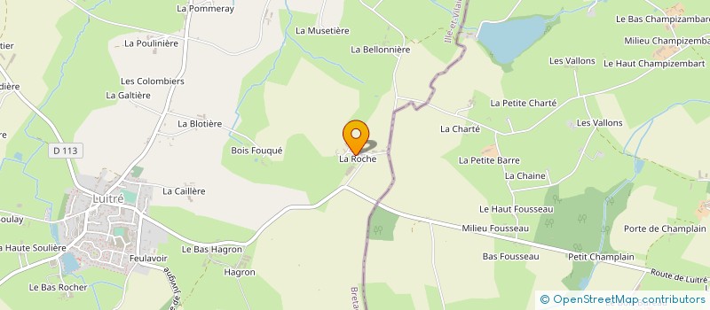 localisation de l'entreprise EARL BECHU à LUITRE-DOMPIERRE