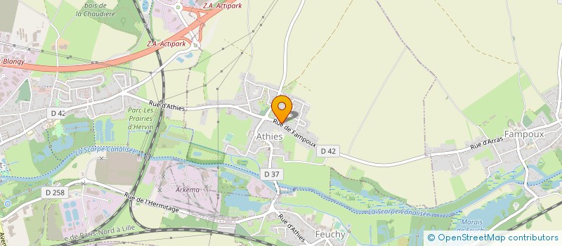 localisation de l'entreprise EARL BECU  FEUCHY