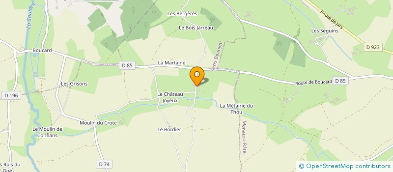 localisation de l'entreprise EARL BEDU MICHEL  SURY-EN-VAUX