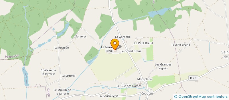 localisation de l'entreprise EARL BEGUET à SOUGE