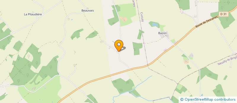 localisation de l'entreprise EARL BEJEAULT DAMIEN  DESCARTES