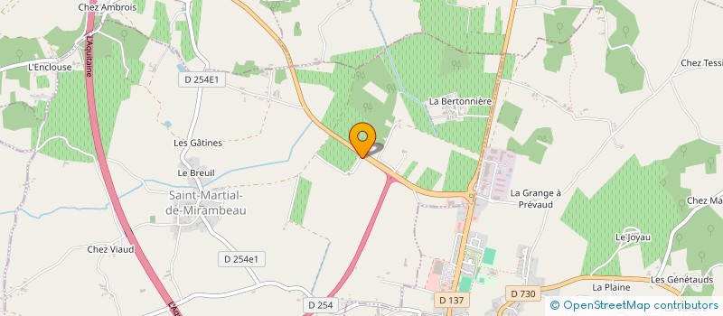 localisation de l'entreprise EARL BEL AIR  MIRAMBEAU