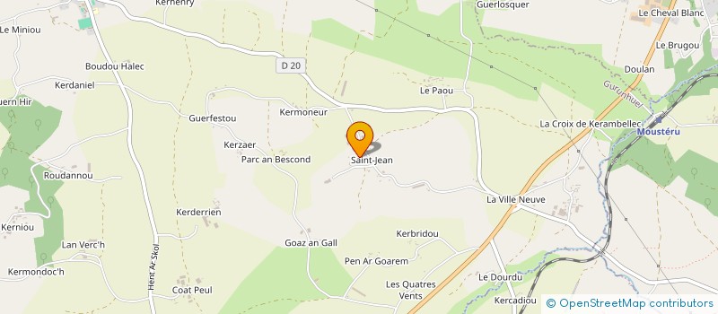 localisation de l'entreprise EARL BELLAIR à GURUNHUEL