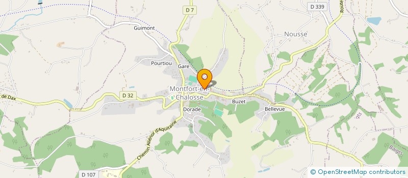 localisation de l'entreprise EARL BELLEVUE à GIBRET