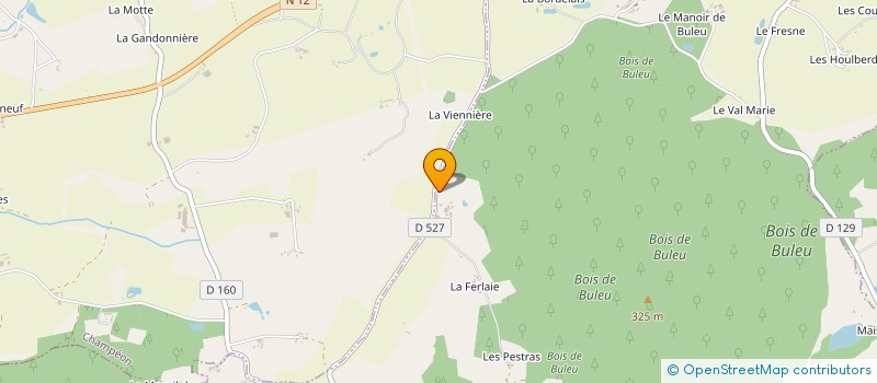 localisation de l'entreprise EARL BELLEVUE à LA BAZOGE-MONTPINCON