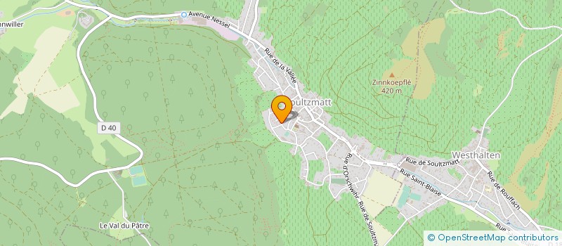 localisation de l'entreprise EARL BELLEVUE  SOULTZMATT